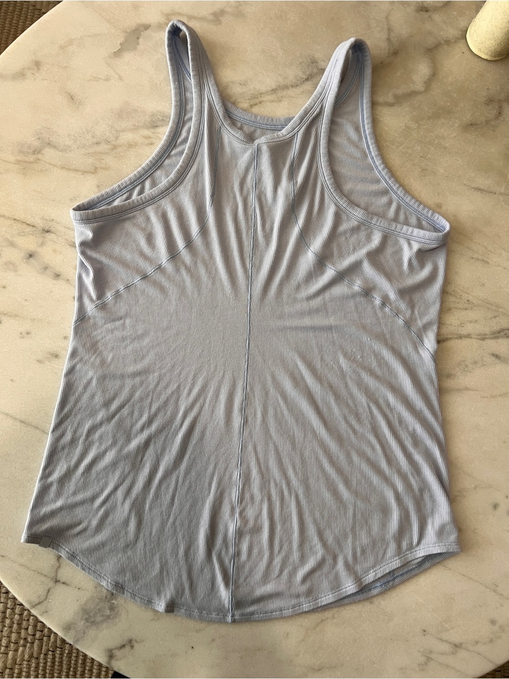 Lululemon Light Blue Ribbed Racerback Tank - Picture 2 of 5